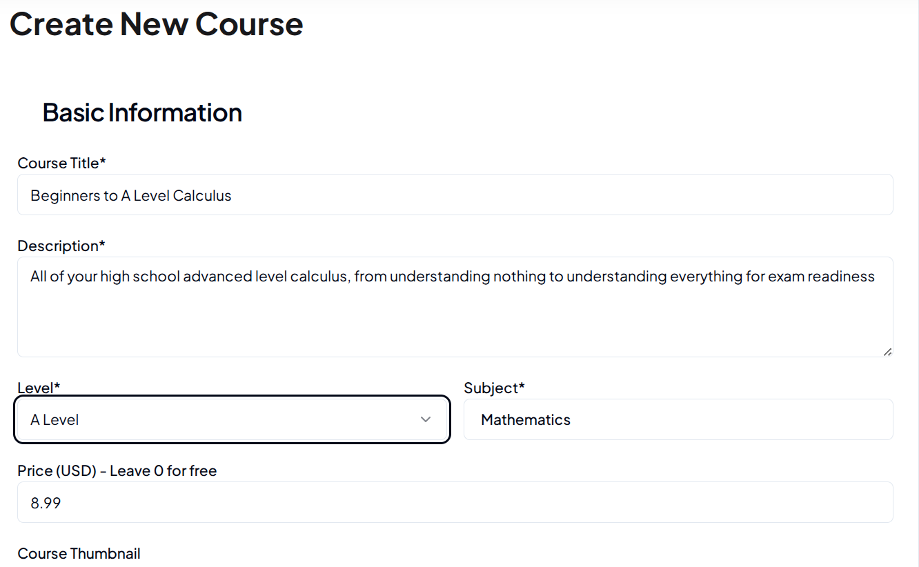 Paid Courses